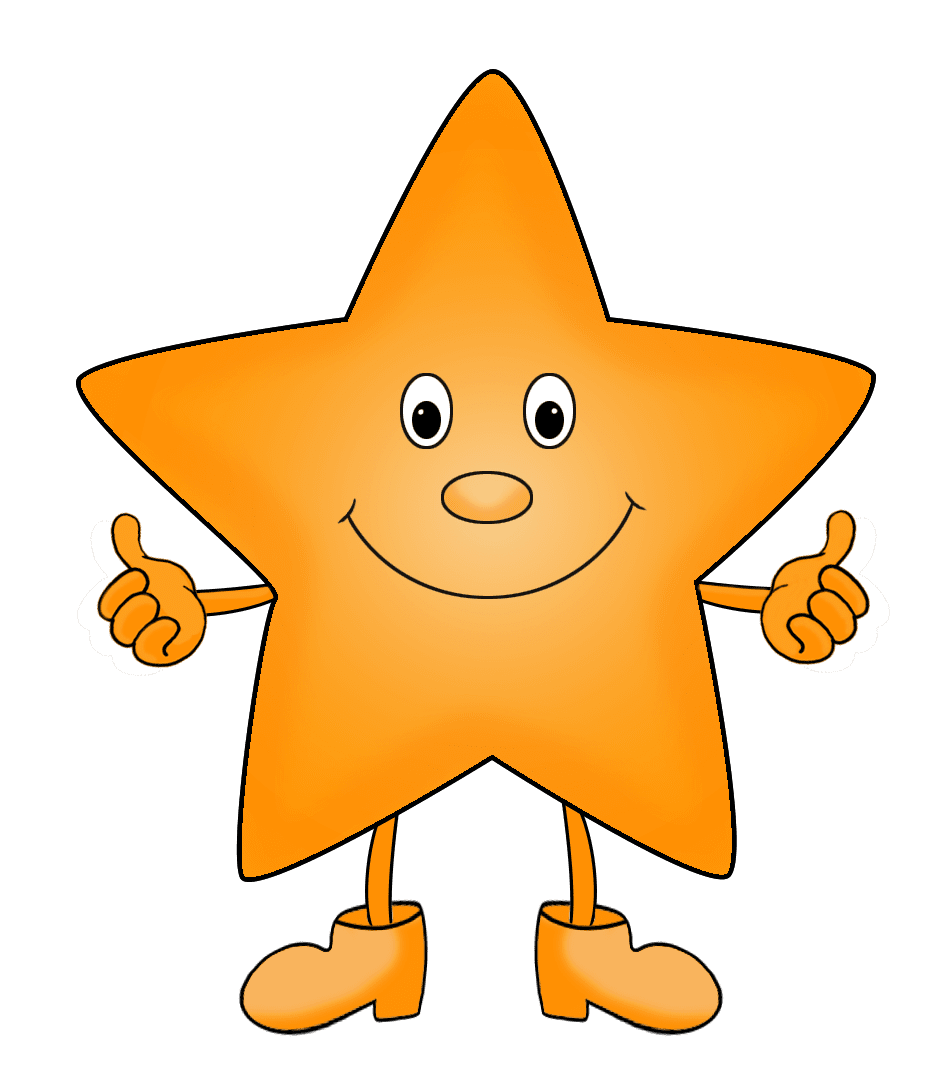 Thumbs up star clipart image