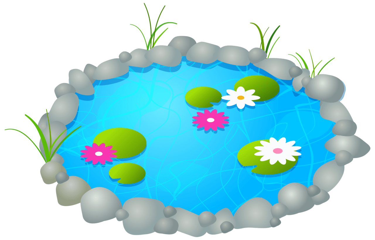 Rock garden pond clipart best clip art