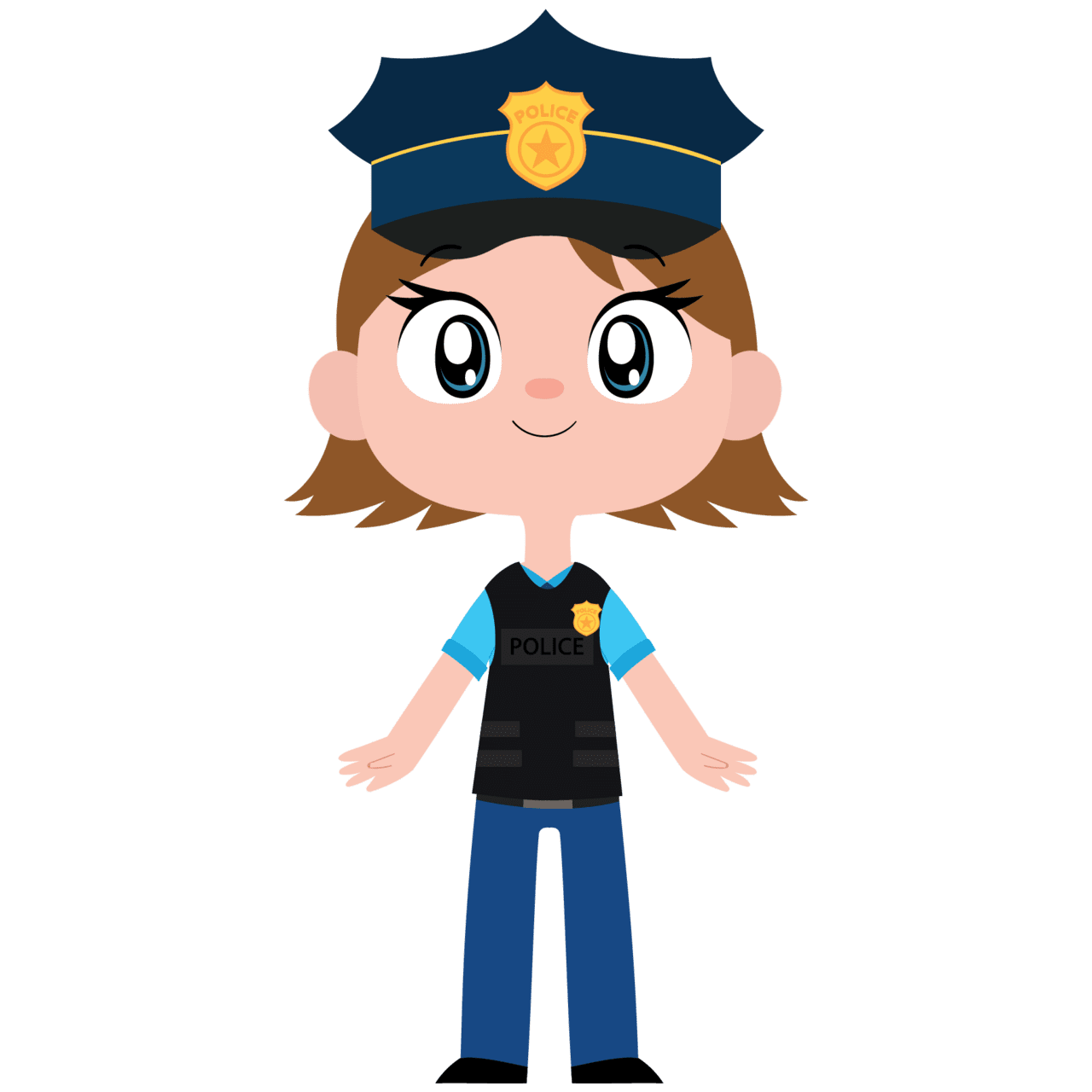 Police pin page clipart vector 2