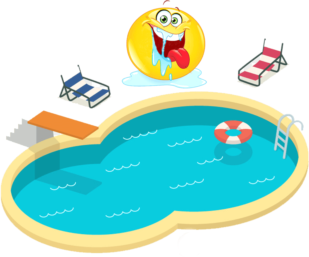 Saliva swimming pool clipart image with no background