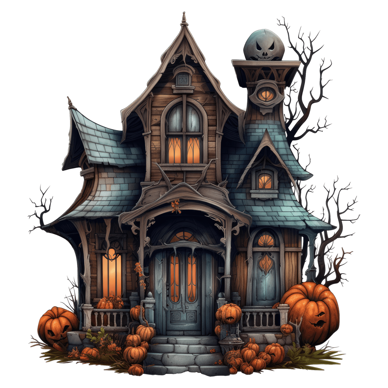 Jack lantern watercolor vintage halloween clip mega bundle happy clipart logo