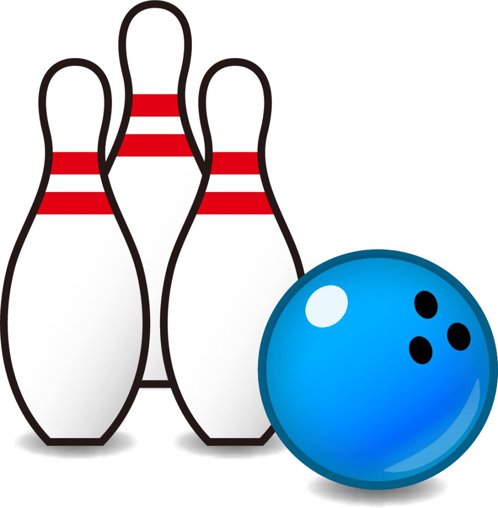 Bowling emoji for clipart picture