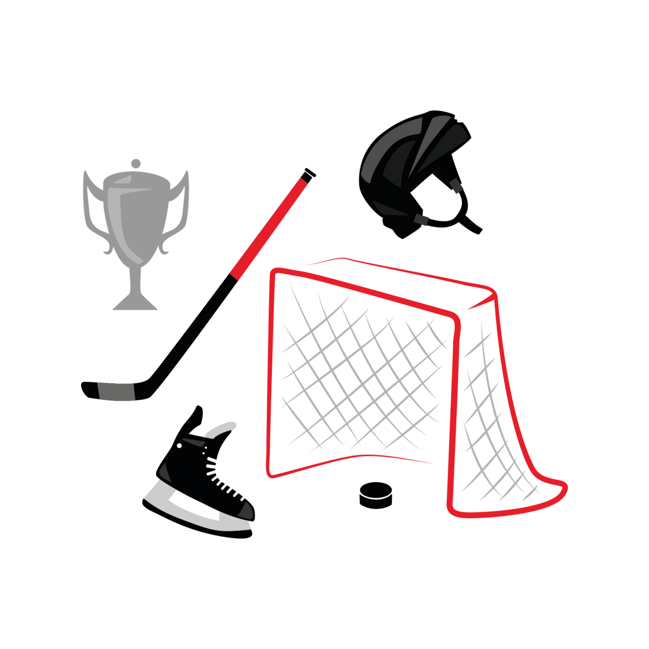 Hockey pin page clipart transparent 2