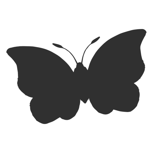 Butterfly black and white big fly silhouette design for shirts clipart clip art