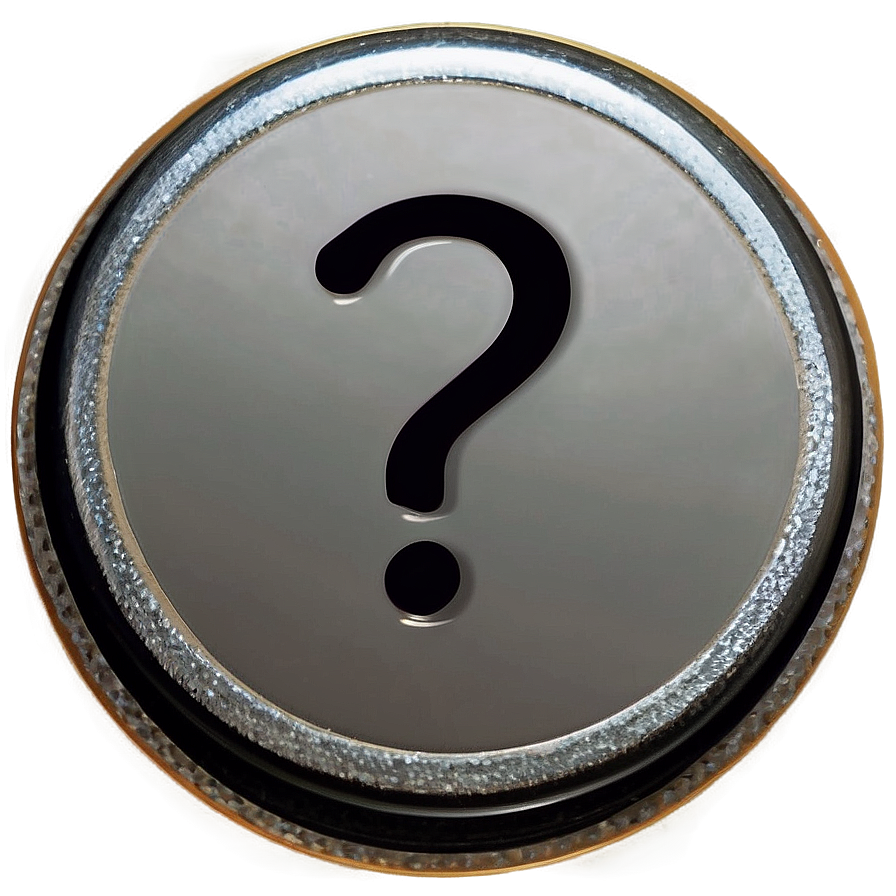 Simple question mark clipart image