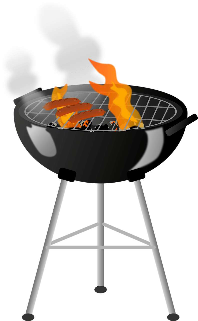 Bbq grill grilling grilled food vector graphic clipart