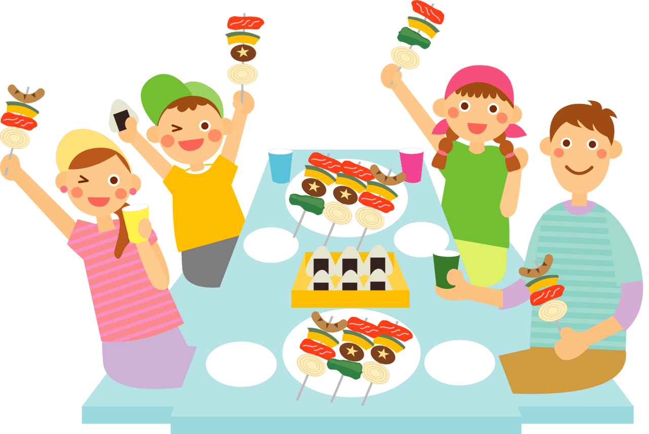 Family bbq images clipart