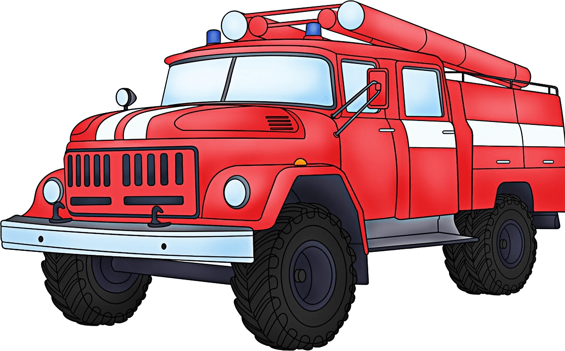 Fire truck clipart free