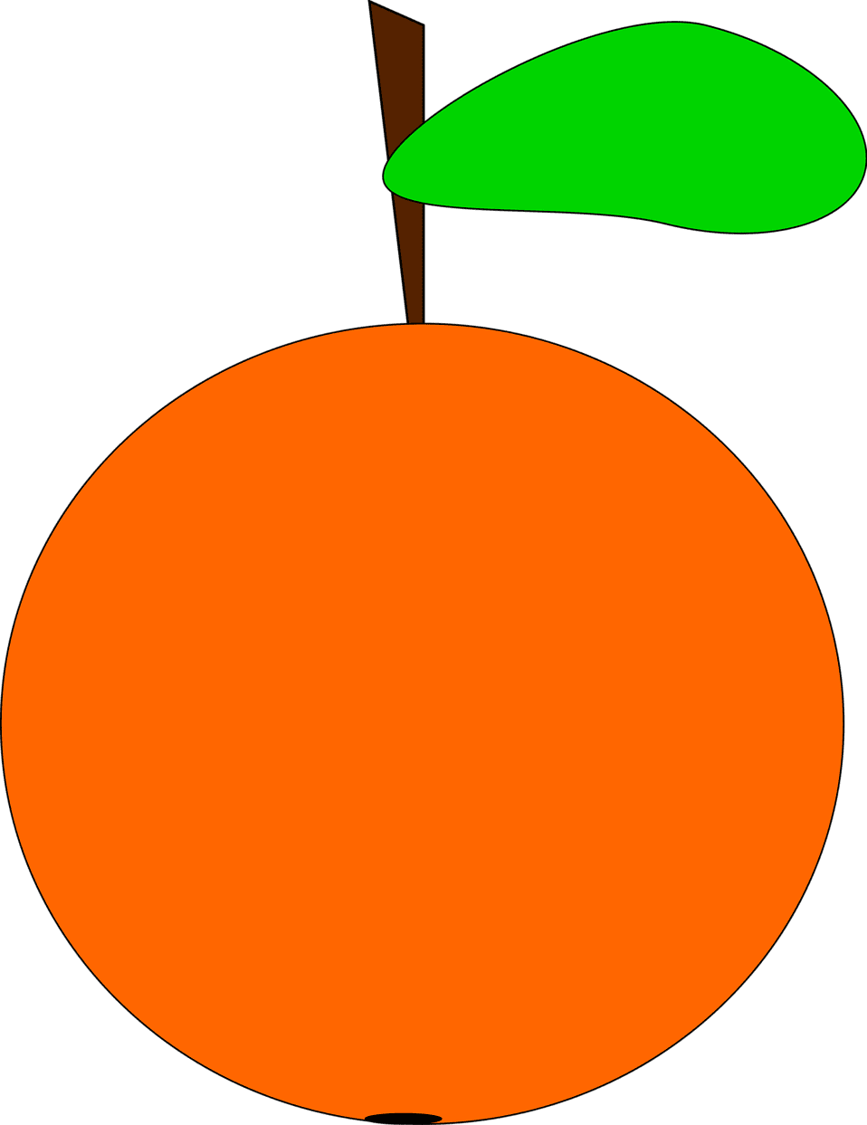 Orange photo of an clipart