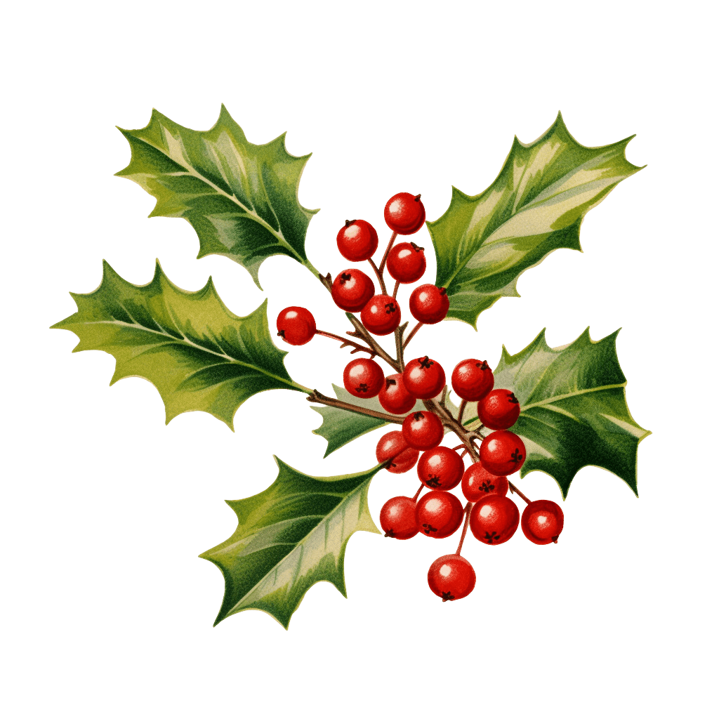Christmas holly clipart world of printables image