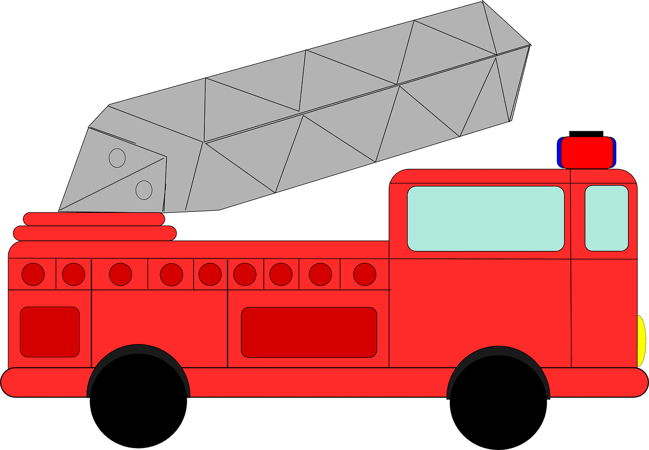 Fire truck firetruck vector graphic clipart