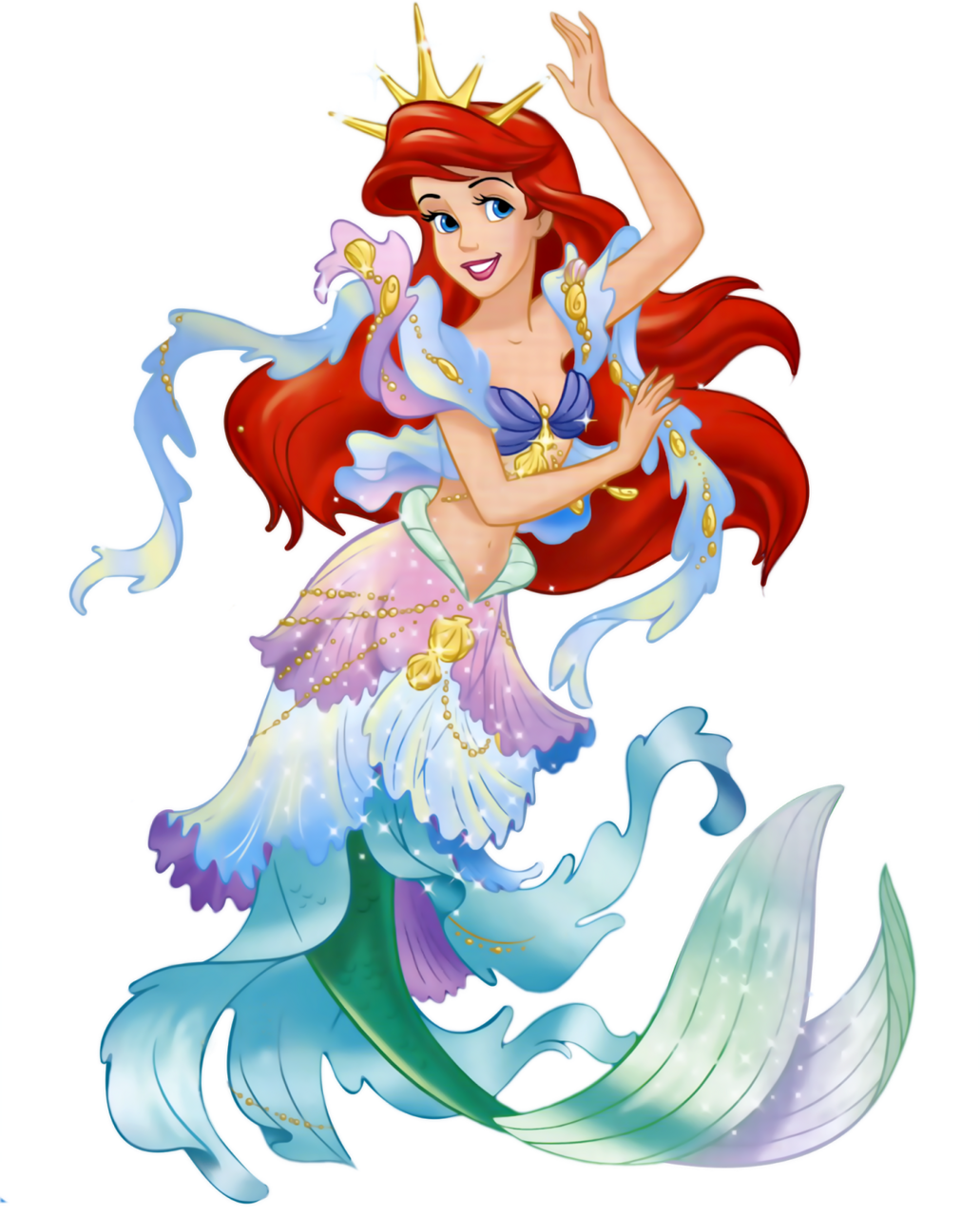 Mermaid disney princess printable clipart dpi cliparts background