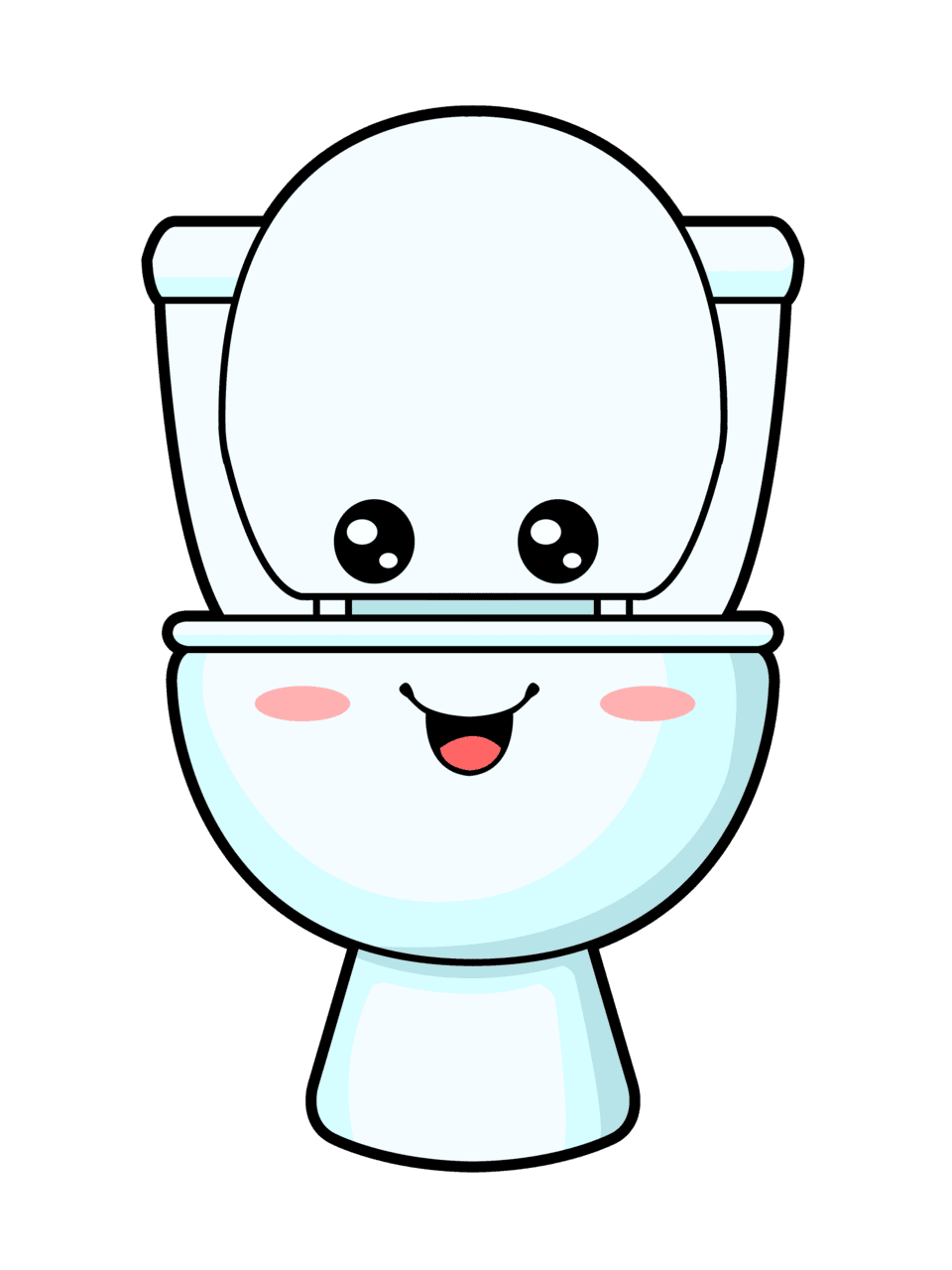 Will draw anything in cute cartoon style cutest toilet clipart transparent