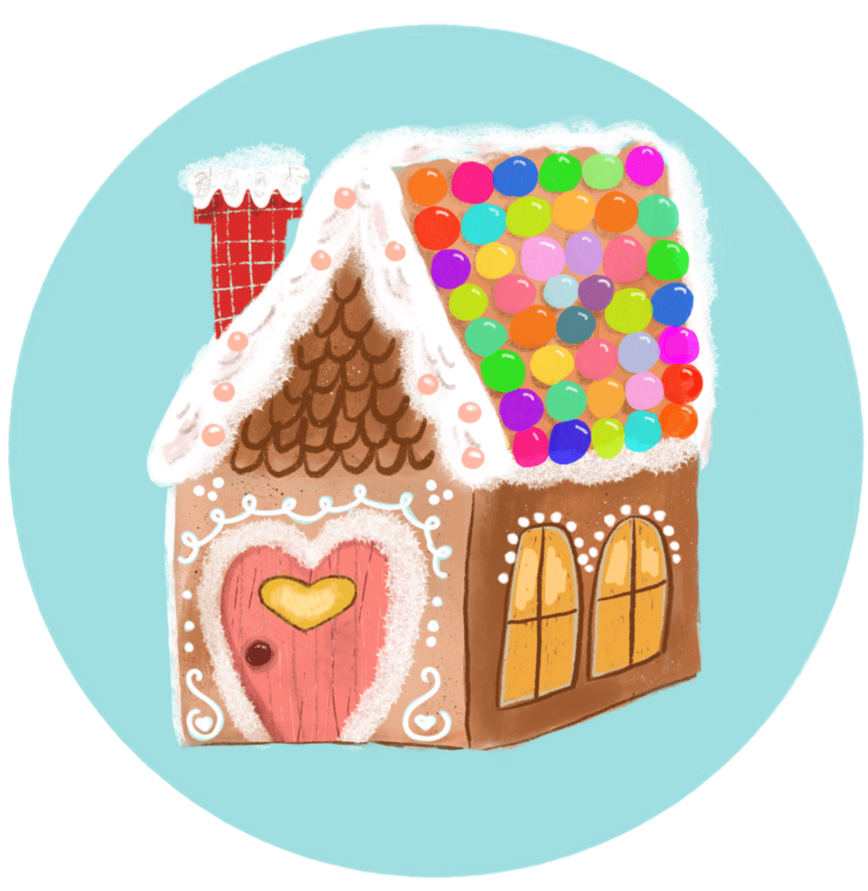 Gingerbread house mindy lacefield clipart photo