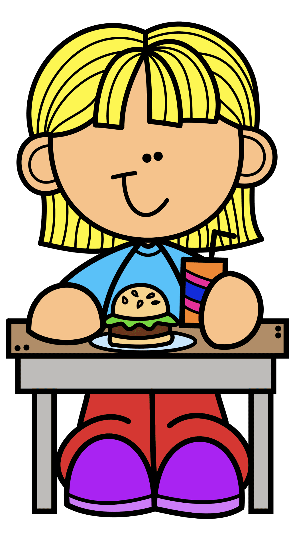 Lunch pin page clipart logo 2