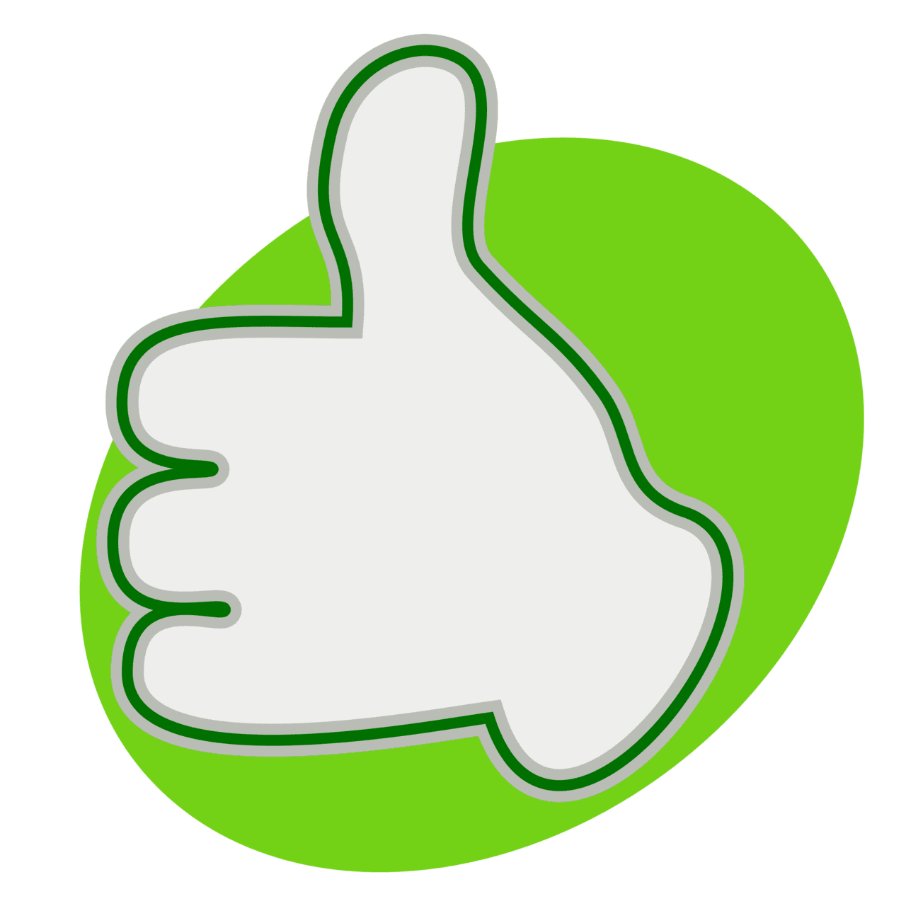 Thumbs up green circle keluarga besar nahdlatul ulama sticker logo nu logos clipart