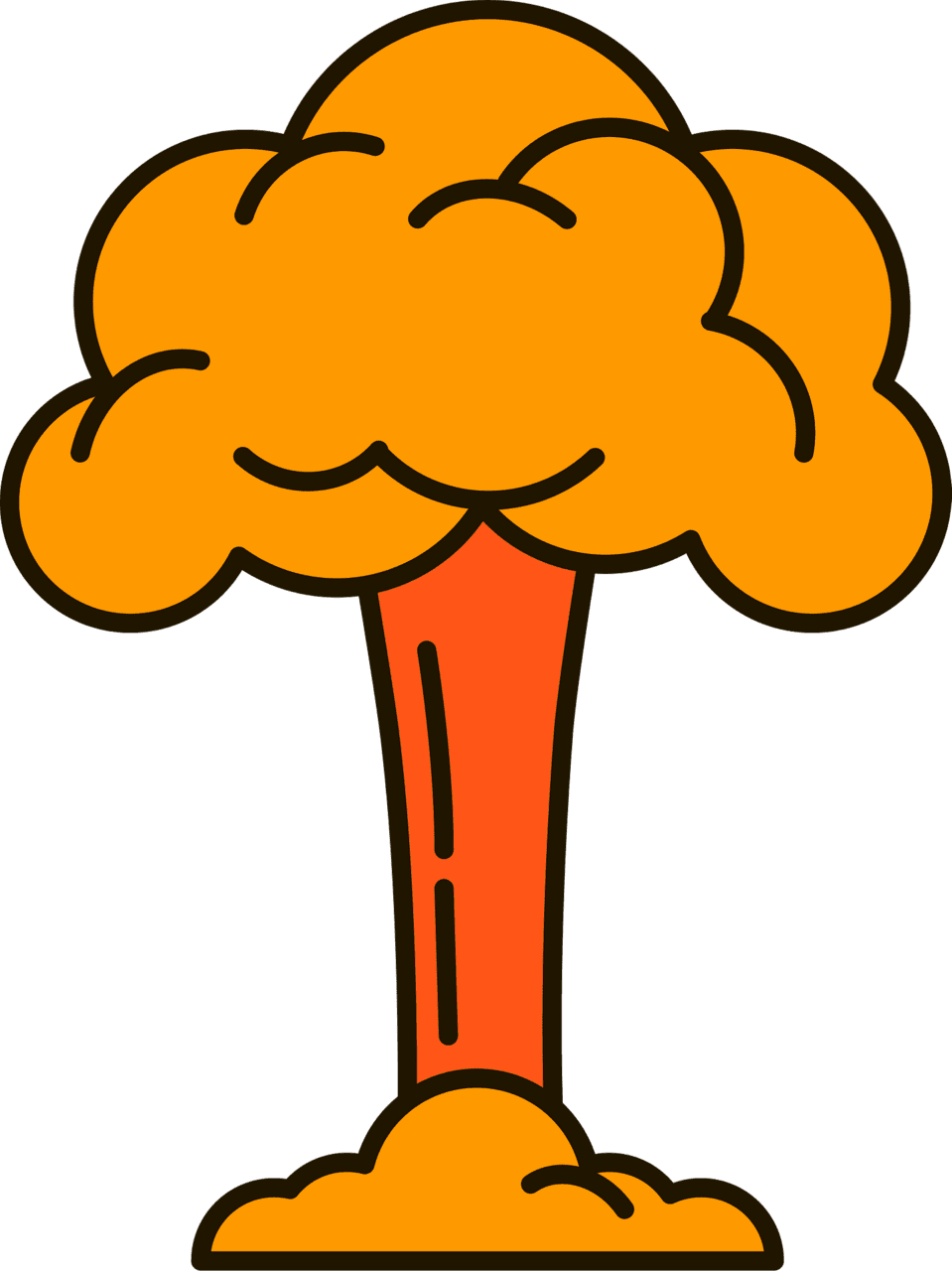 Nuclear explosion vector clipart images creazilla