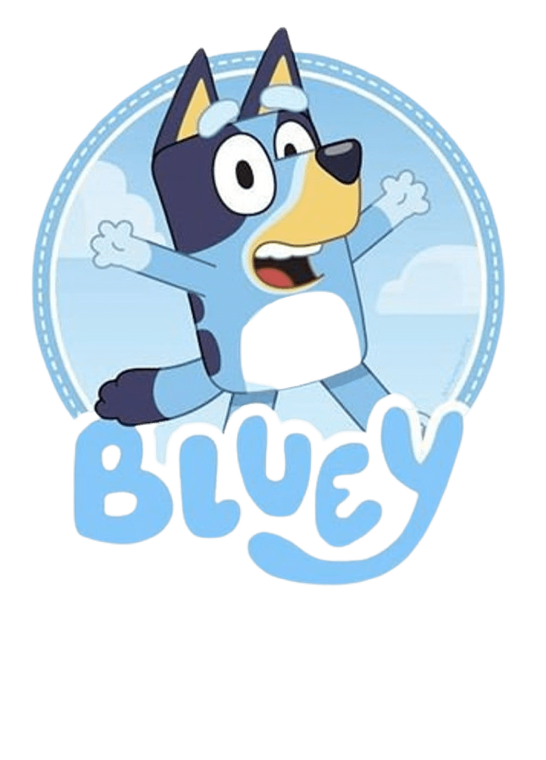 Bluey pin page clipart free