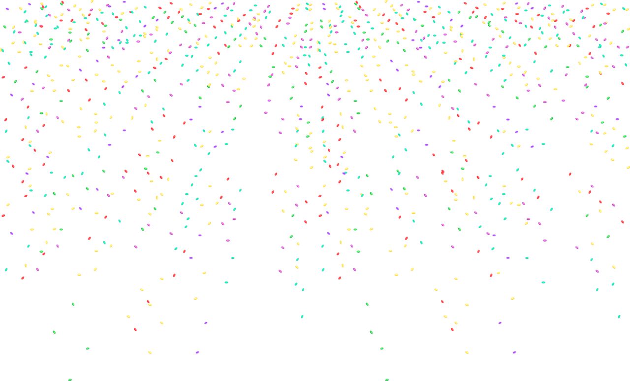 Confetti decoration clipart image 2