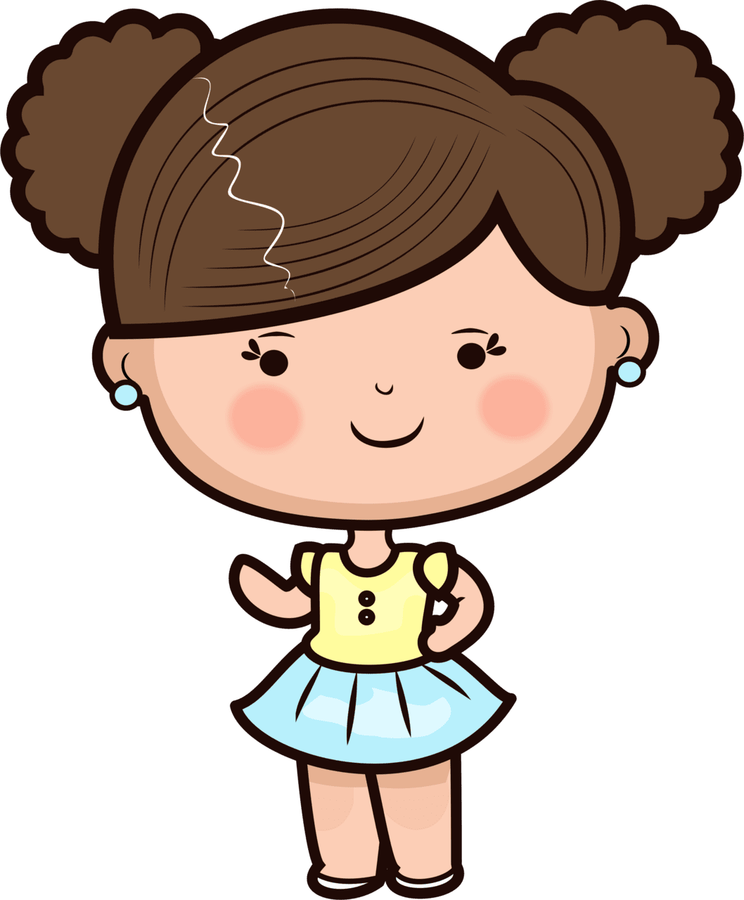 Girl pin page clipart logo 4