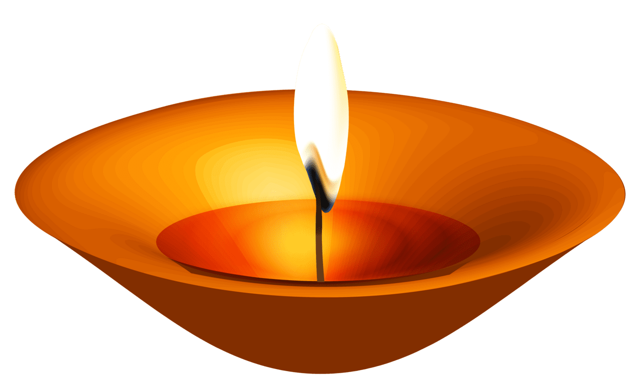 Diwali candle clipart image