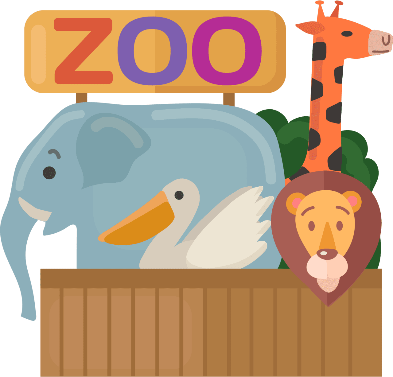 Zoo pelican clipart images