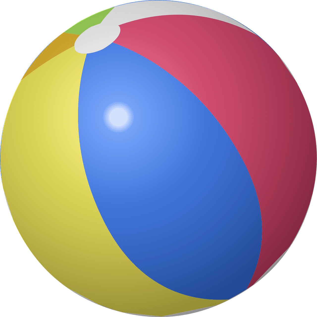 Beach ball inflatable vector graphic clipart