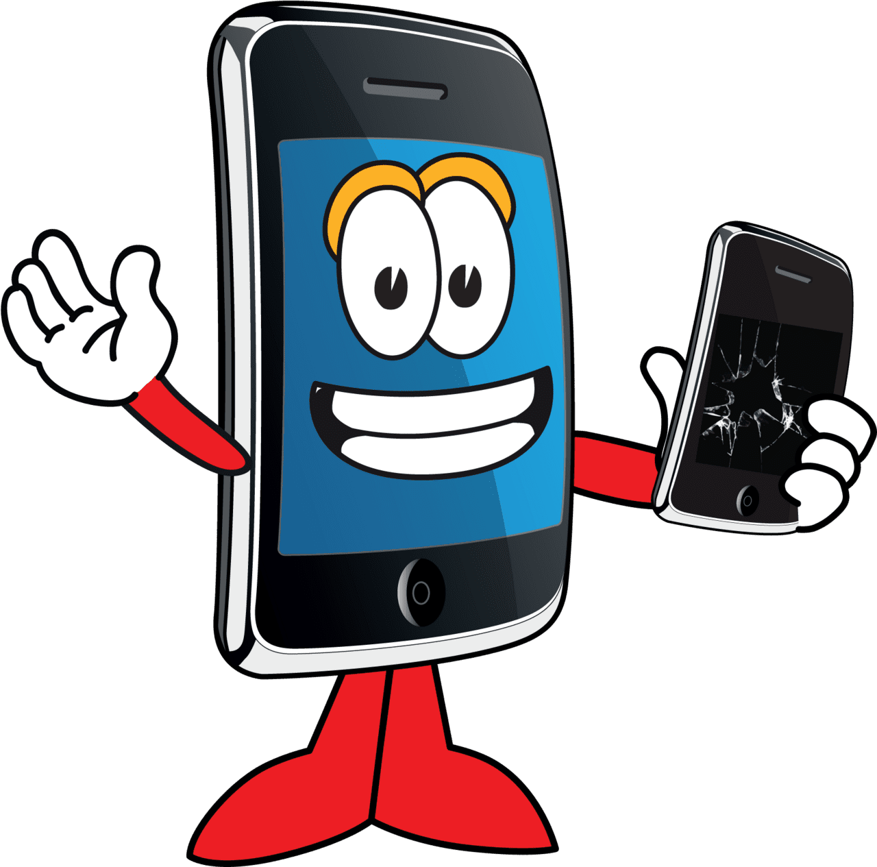 Cell phone pin page clipart clip art