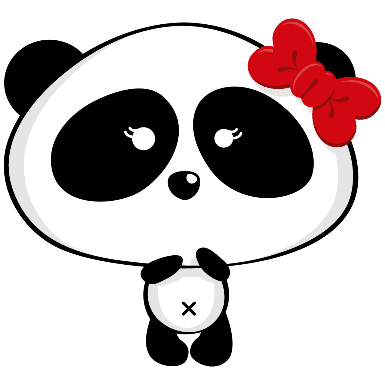 Clipart de osos panda logo