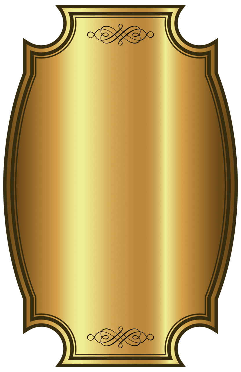 Trophy luxury gold label template clipart picture