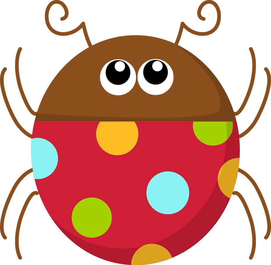 Ladybug pin page clipart background 2