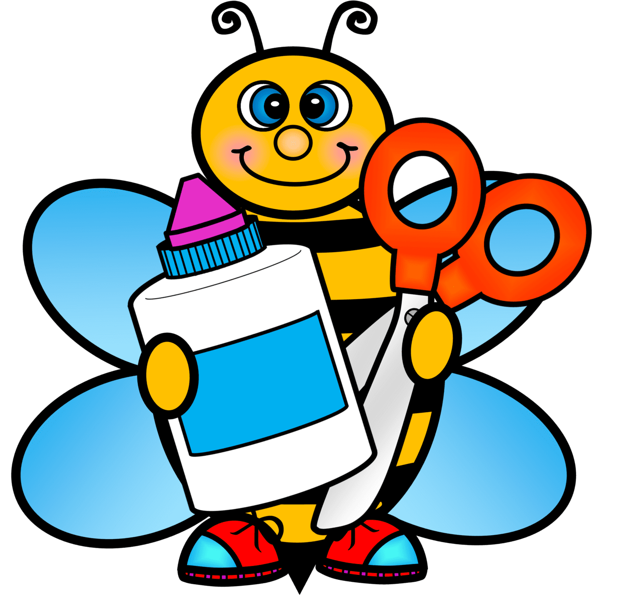 Bumblebee pin page clipart vector