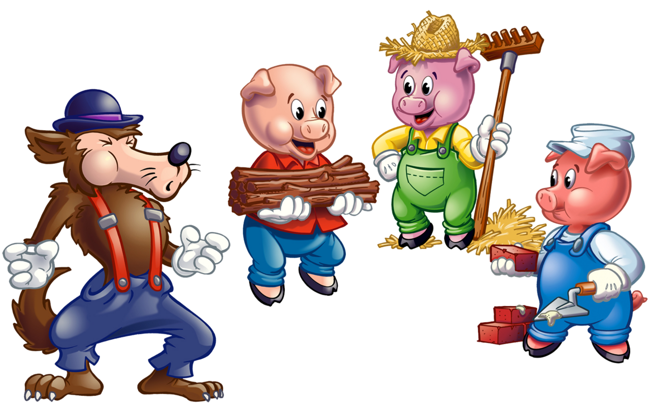 Piglet pin page clipart picture