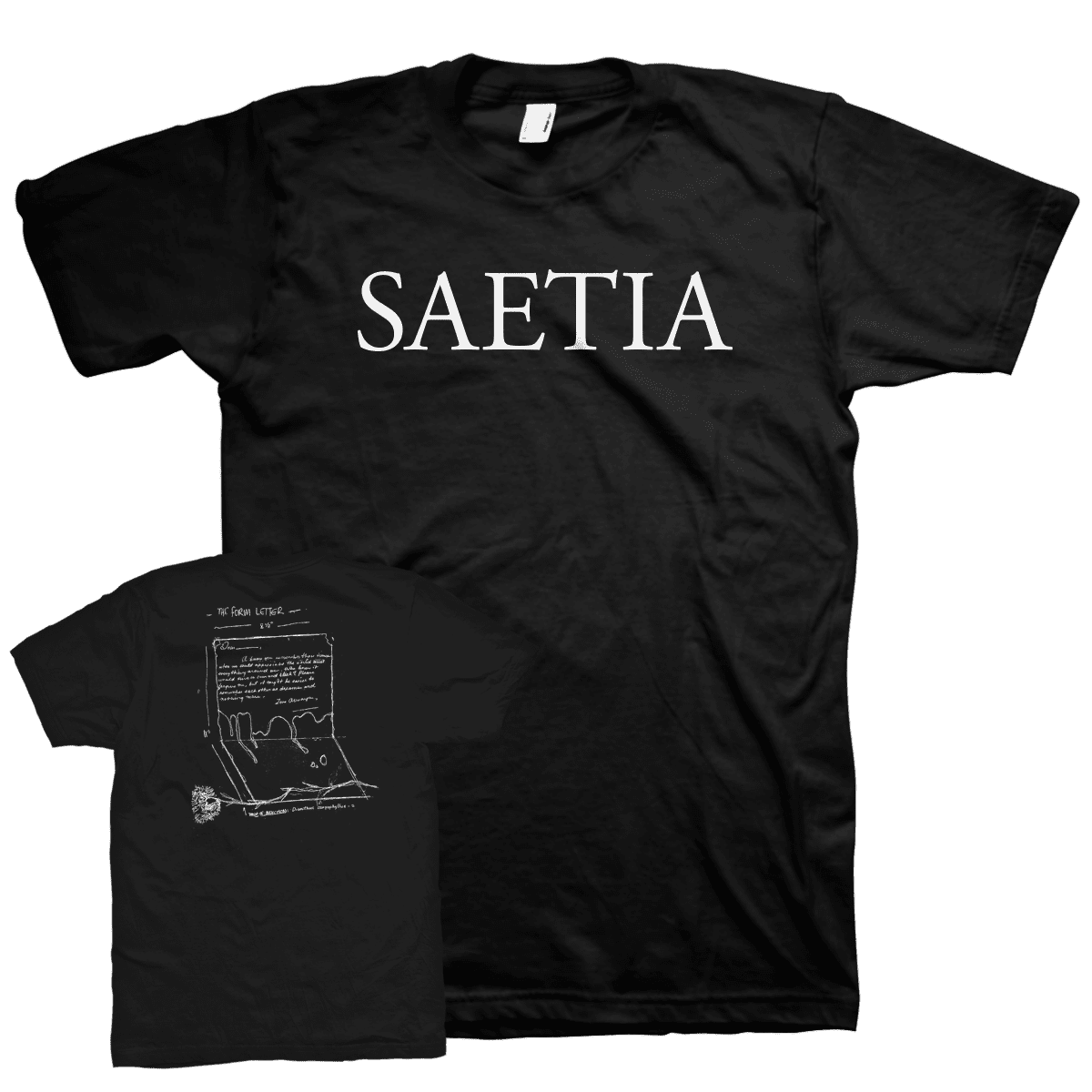 Saetia form letter black shirt clipart photo