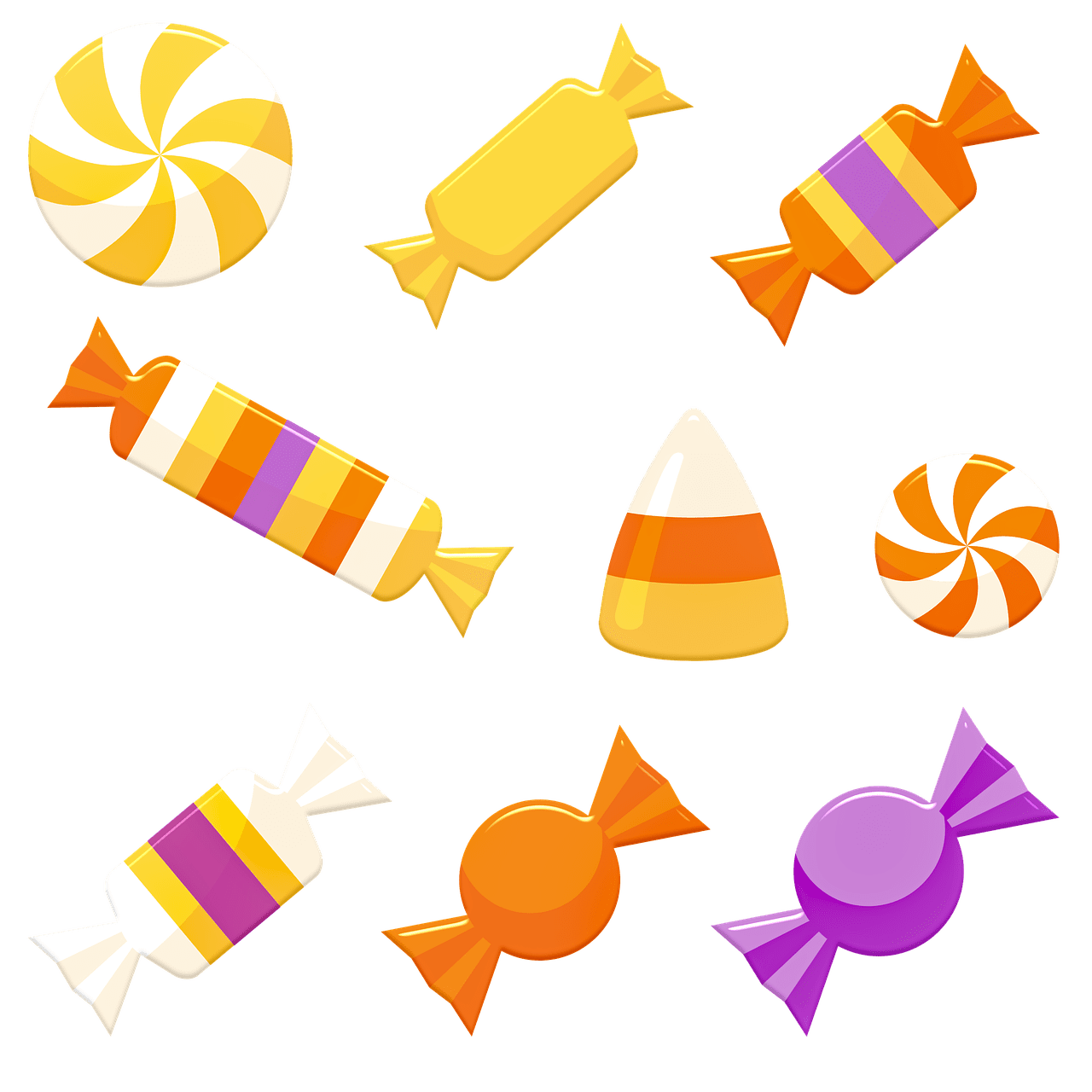 Candy corn log in clipart image