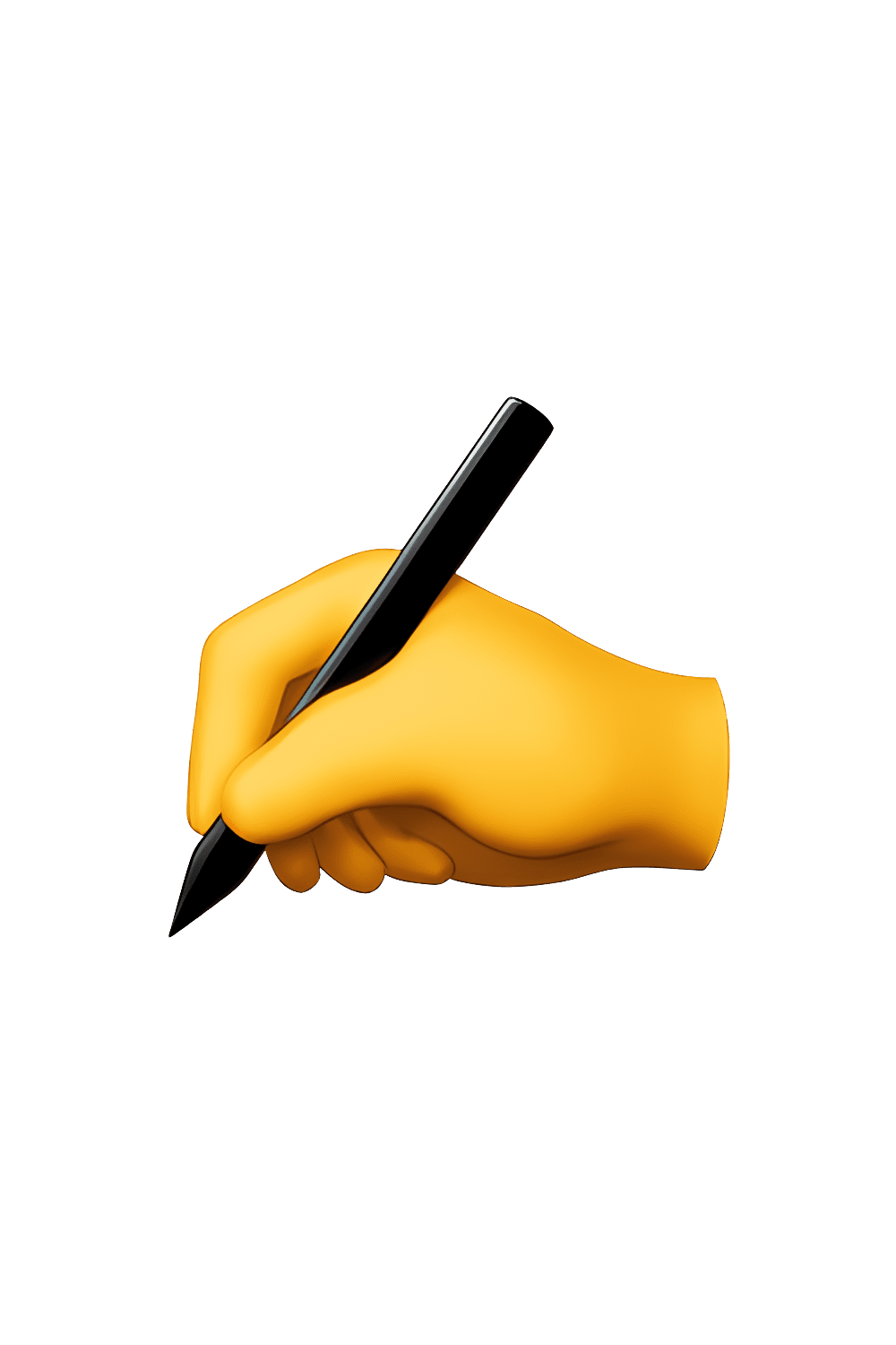 Pen writing hand emoji clipart clip art