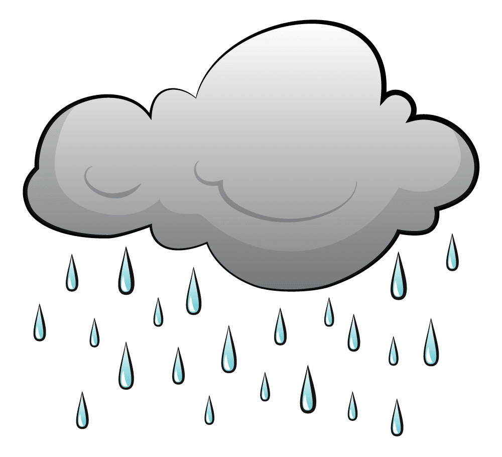 Rain cloud clipart logo