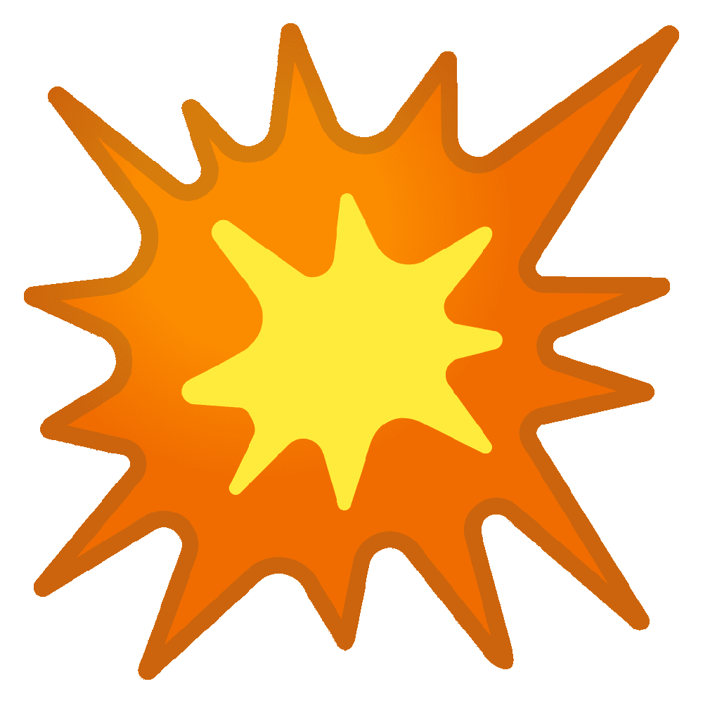 Explosion collision emoji images hd photo clipart 2