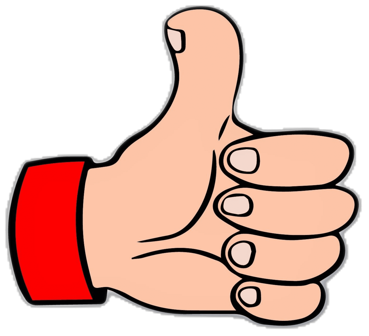 Thumb clip design layered okay thumbs up sign like clipart vector