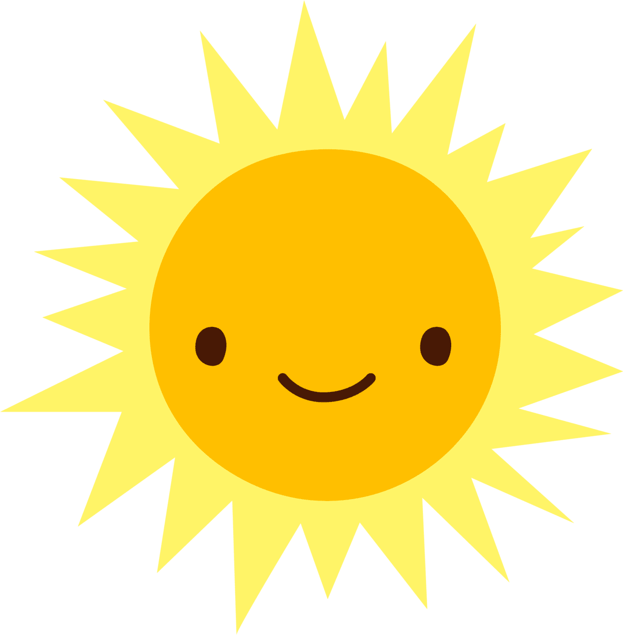 Smiley face sun sunshine clipart scrapbook full size pinclipart vector