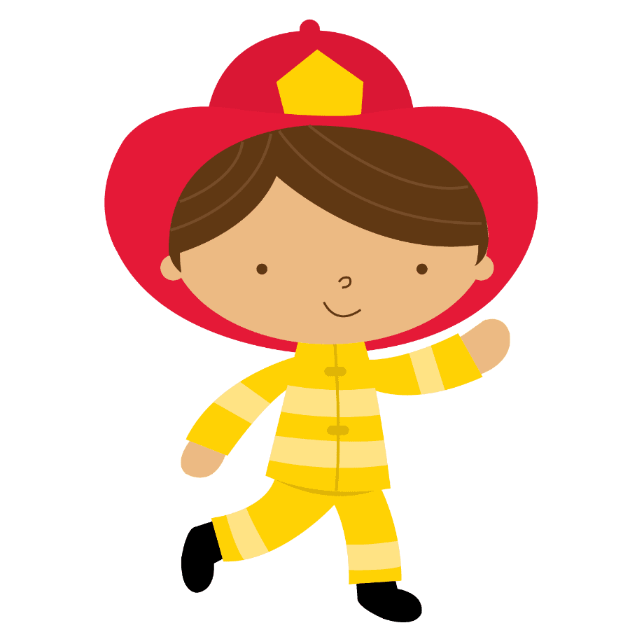 Firefighter pin page clipart logo