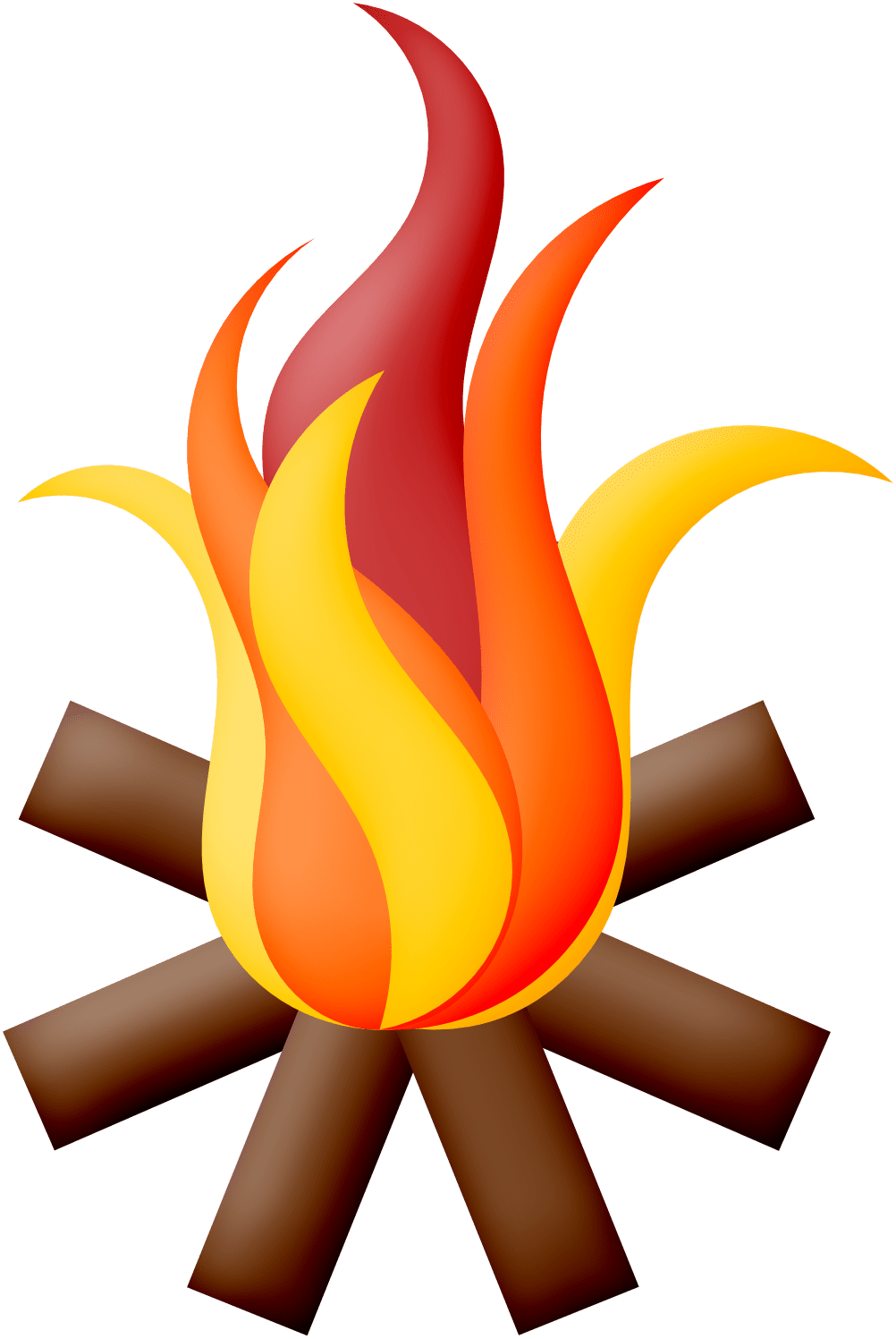 Campfire pin page clipart logo 2