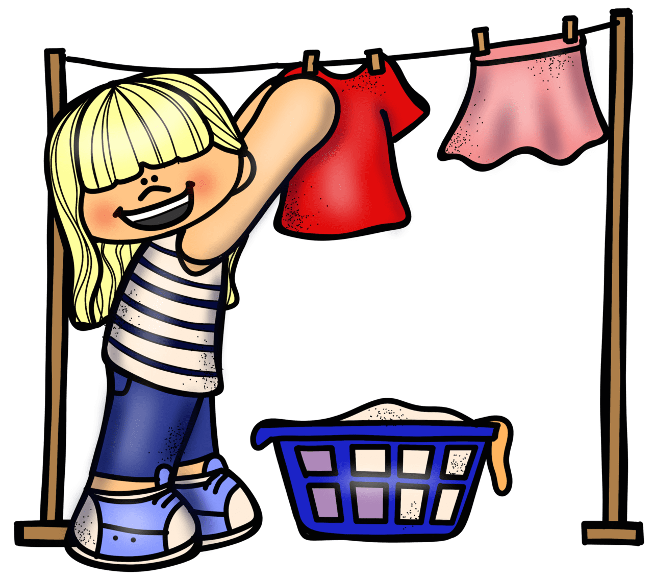 Clothes pin page clipart free