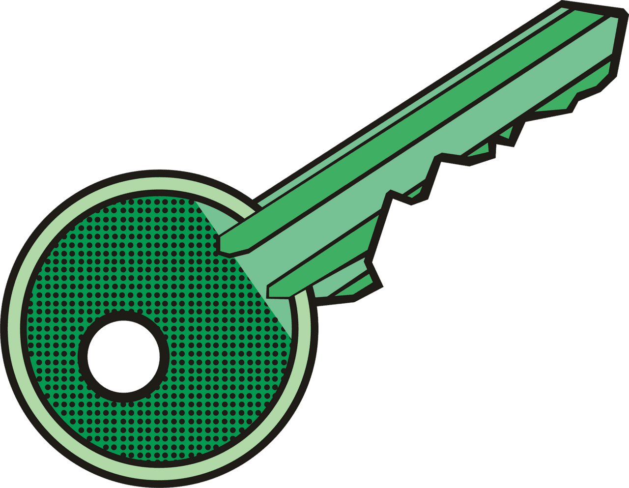 Key vector and with clipart