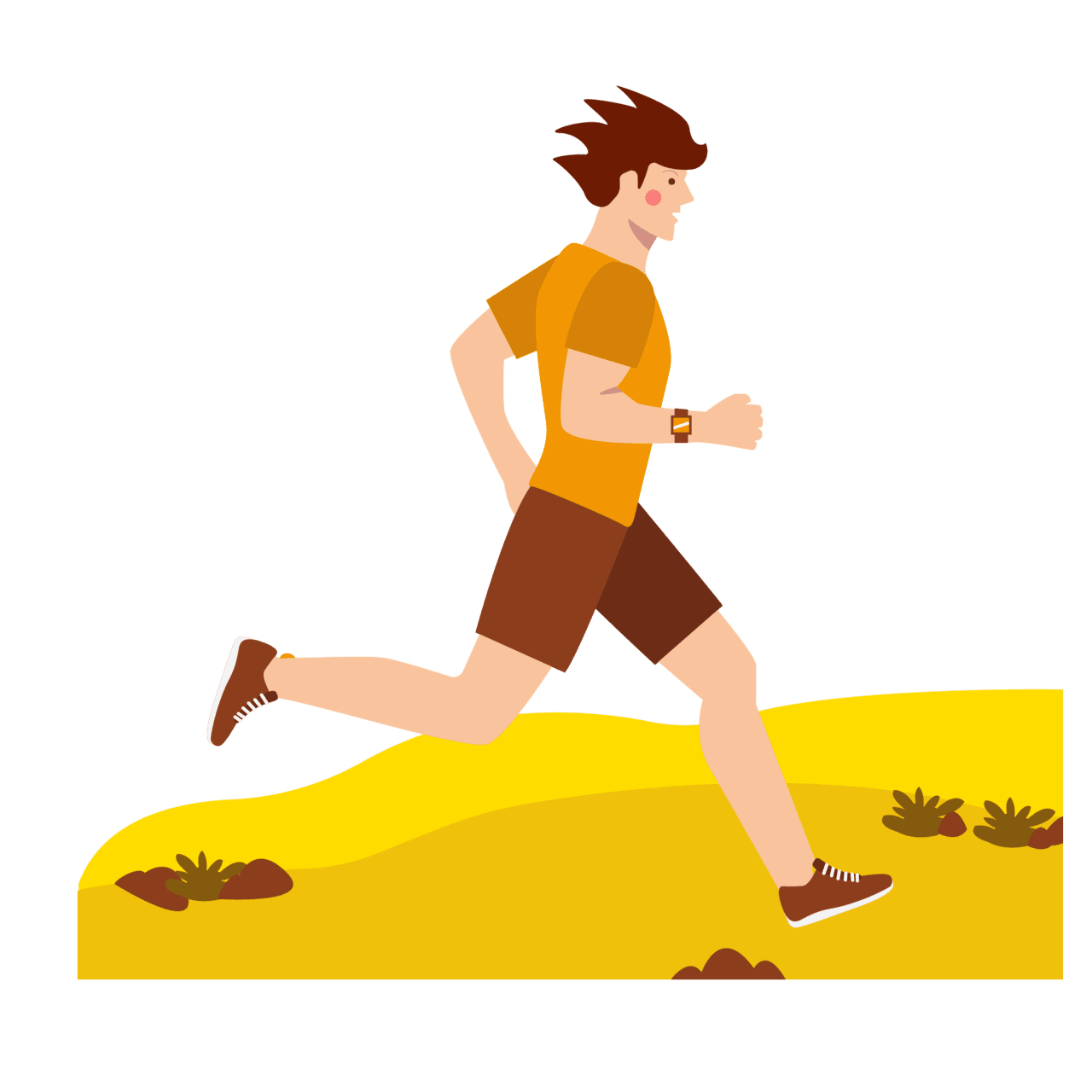 Hand drawn olympic games project track and field running cartoon hletes jumper image clipart for