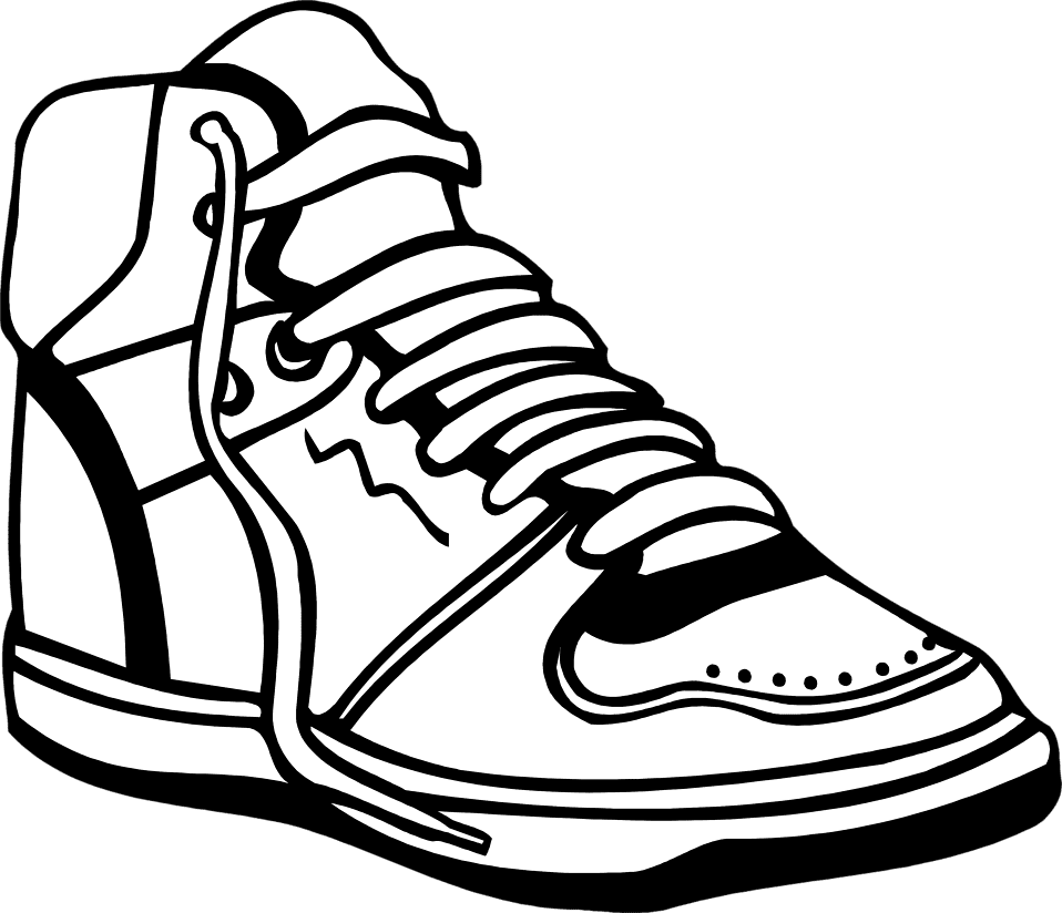 Clipart black and white sneakers suggest transparent