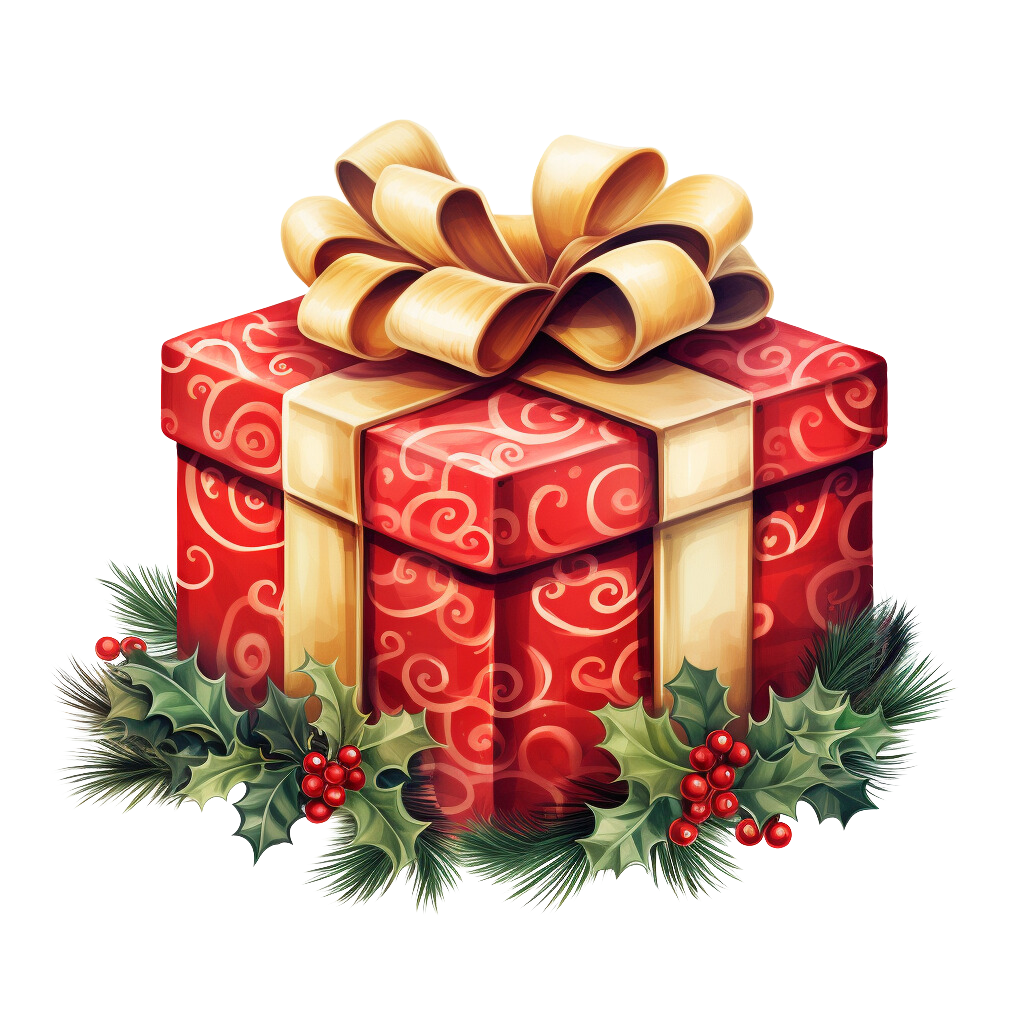 Christmas present clipart printable transparent