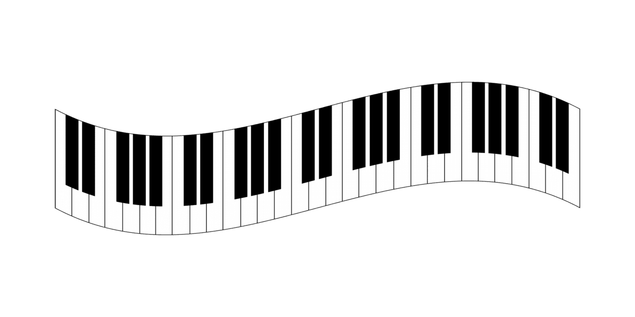 Piano keyboard clipart image