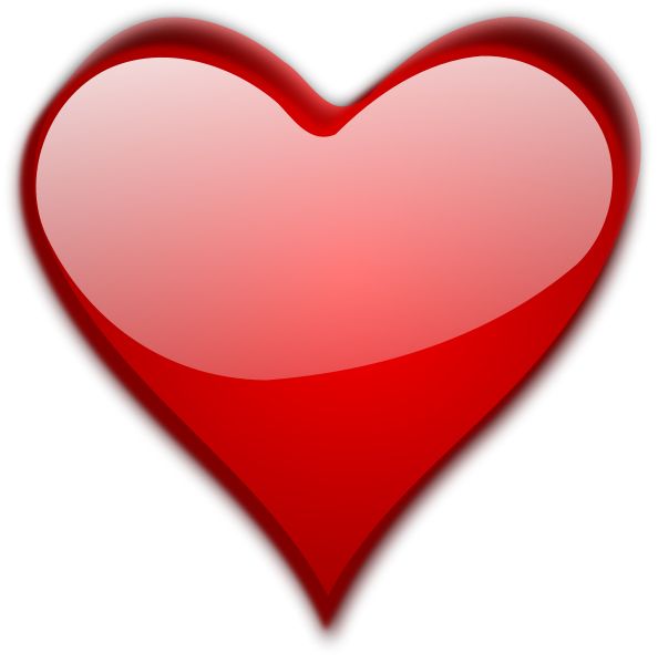 Love red heart clipart free 2