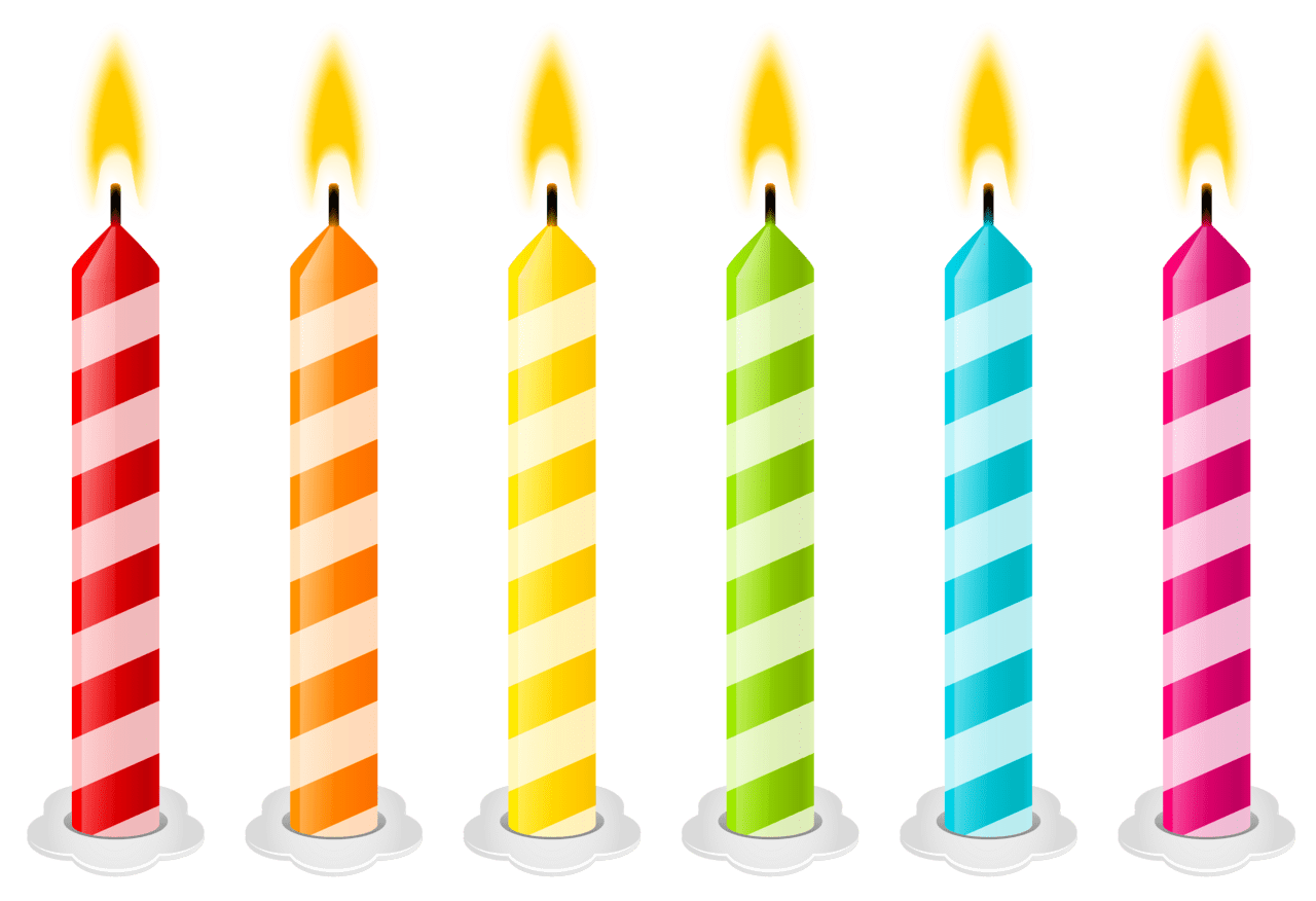 Birthday candle vector clipart image